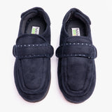 Padders ENFOLD Womens (2E Fit) Touch Fasten Full Slippers Navy
