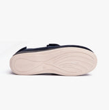 Padders WRAP Mens (G Fit) Easy Access Slippers Navy