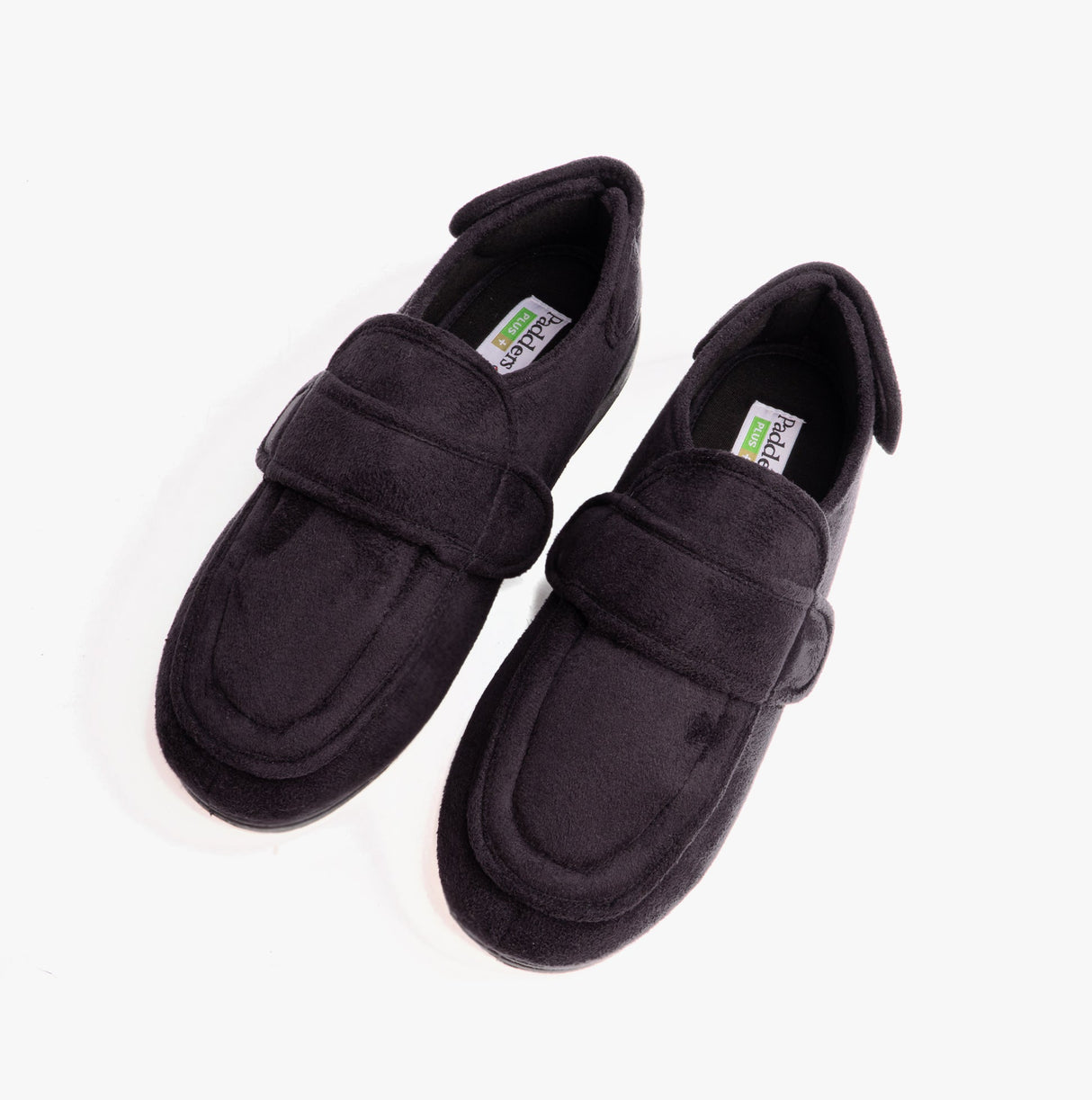 Padders WRAP Mens (G Fit) Easy Access Slippers Black