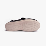 Padders WRAP Mens (G Fit) Easy Access Slippers Black