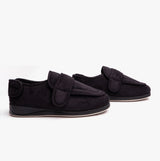 Padders WRAP Mens (G Fit) Easy Access Slippers Black