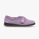 Padders CAMILLA Womens (2E Fit) Touch Fasten Slippers Lavender