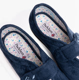 Padders CAMILLA Womens (2E Fit) Touch Fasten Slippers Denim Blue