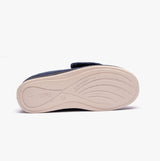 Padders CHERISH Womens (2E Fit) Touch Fasten Boot Slippers Navy