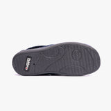 Padders MELLOW Womens (2E Fit) Full Slippers Navy Woven Spot