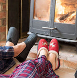 Padders SCOTTY Womens (2E Fit) Mule Slippers Navy