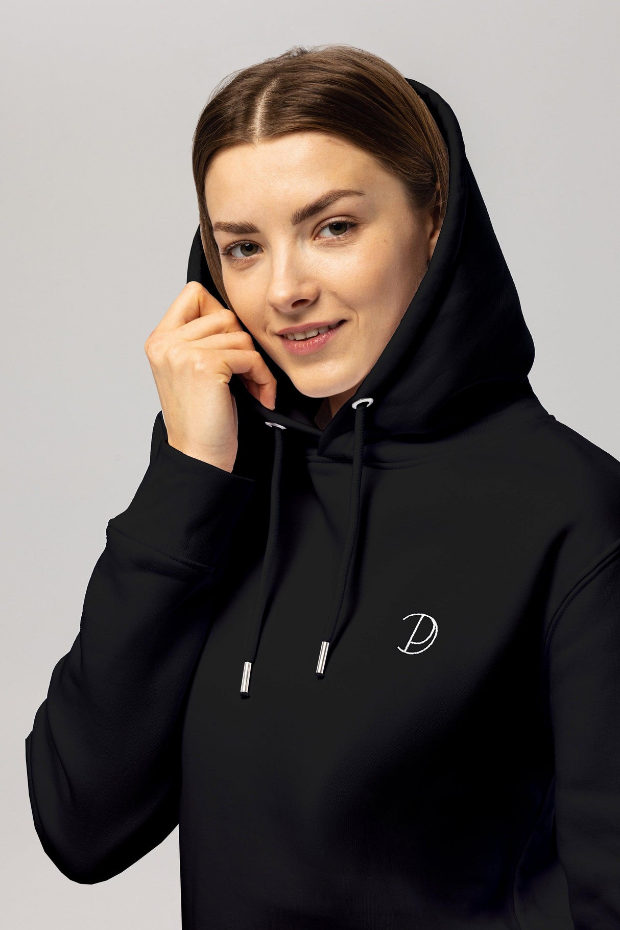 Embroidered Logo Hoodie