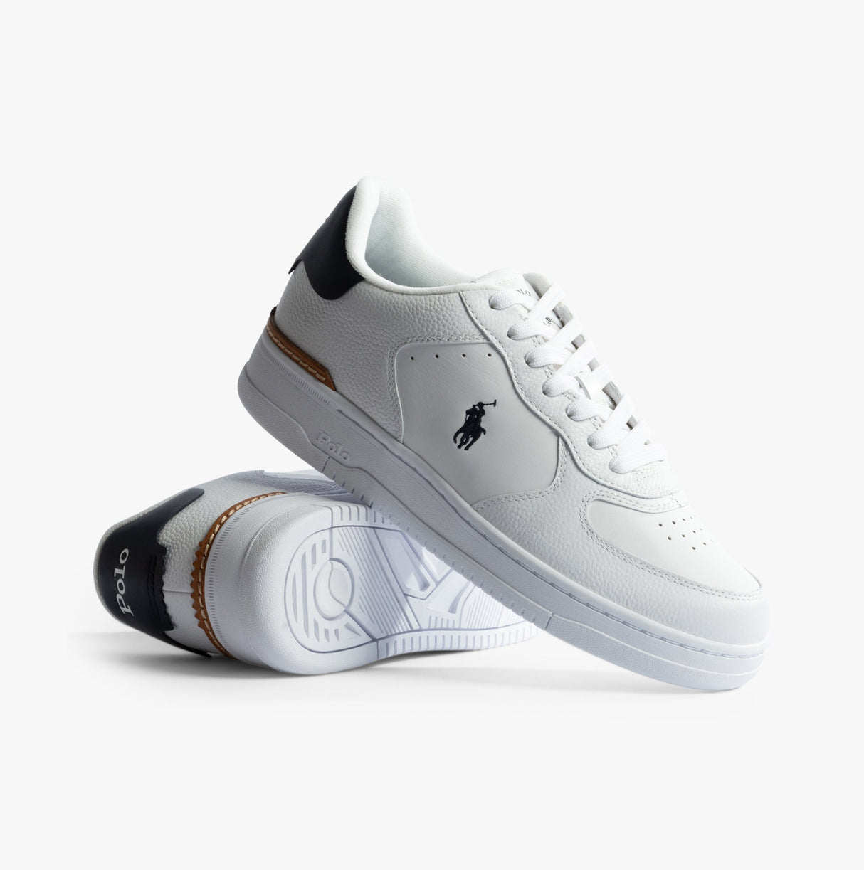 Polo Ralph Lauren MASTERS Mens Trainers White/Navy