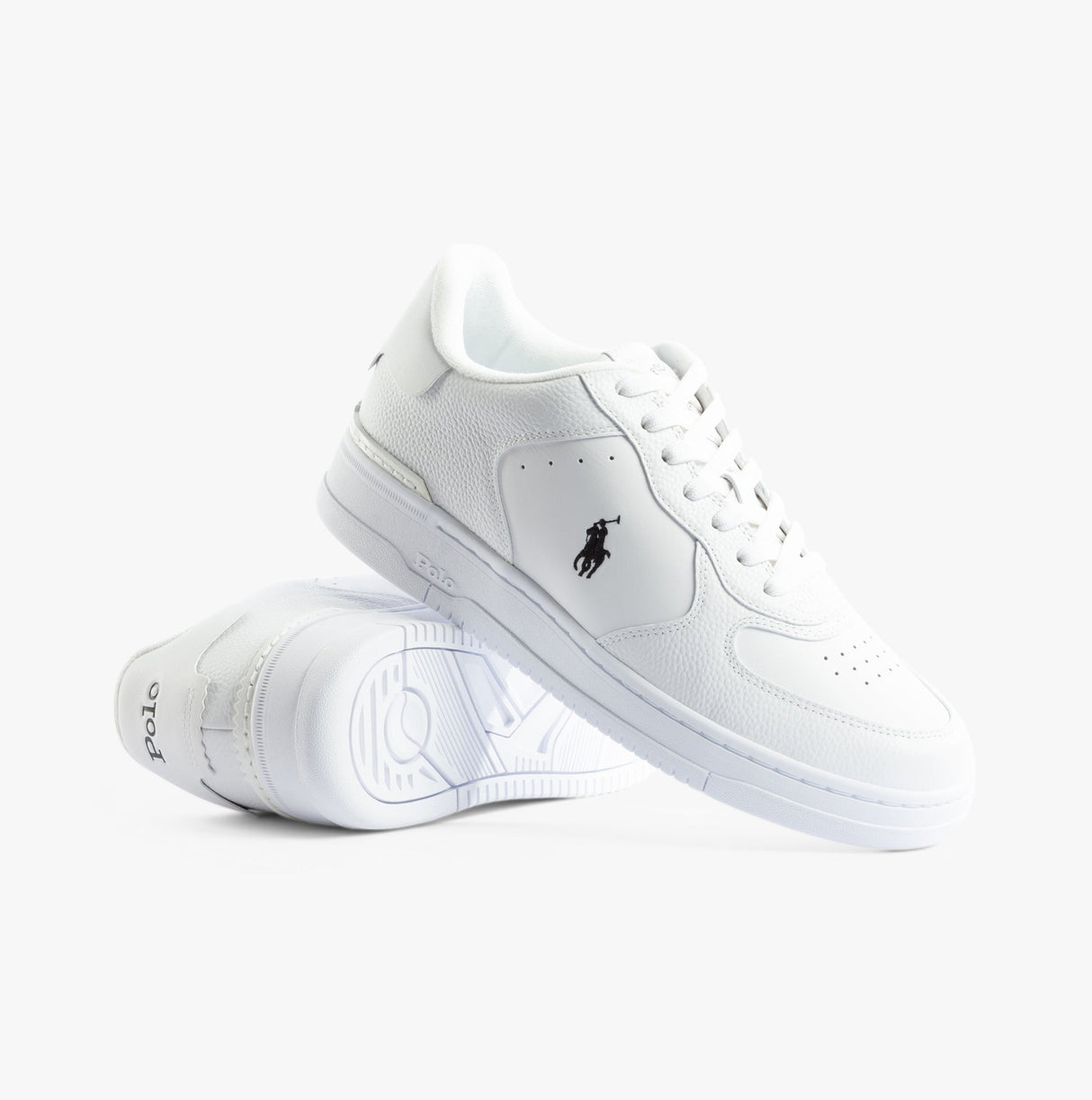 Polo Ralph Lauren MASTERS Mens Trainers White/White/Black