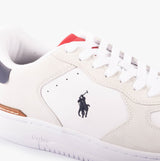 Polo Ralph Lauren MASTERS Mens Trainers White/Navy/Red