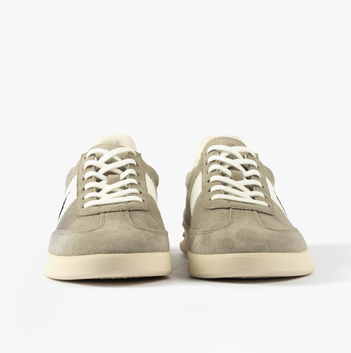 Polo Ralph Lauren HERITAGE AERA Mens Trainers Earth Grey/Deckwash White