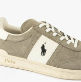 Polo Ralph Lauren HERITAGE AERA Mens Trainers Earth Grey/Deckwash White