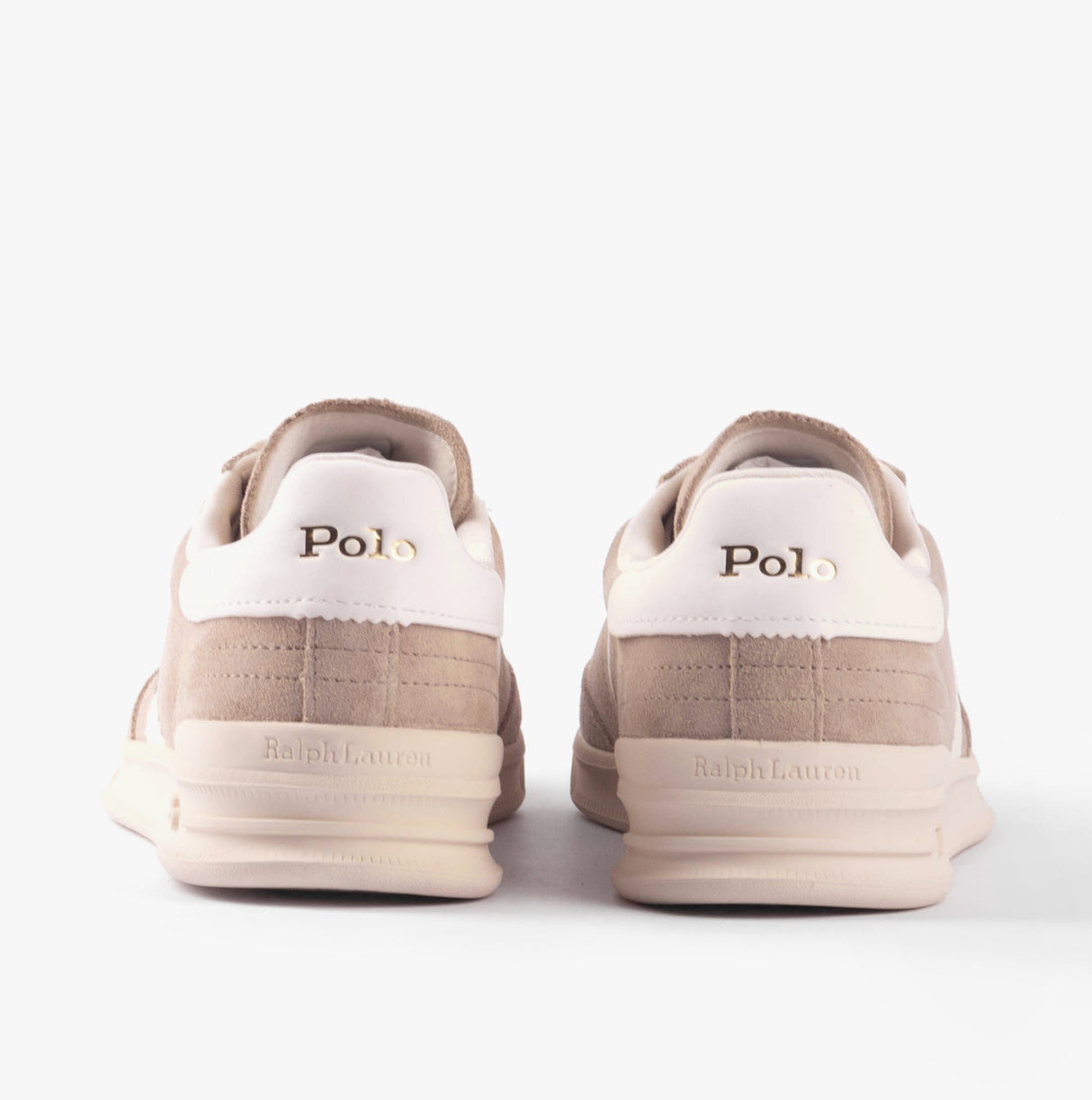 Polo Ralph Lauren HERITAGE AERA Mens Trainers Milkshake White