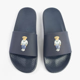 Polo Ralph Lauren POLO SLIDE Mens Sliders Heritage Bear Navy