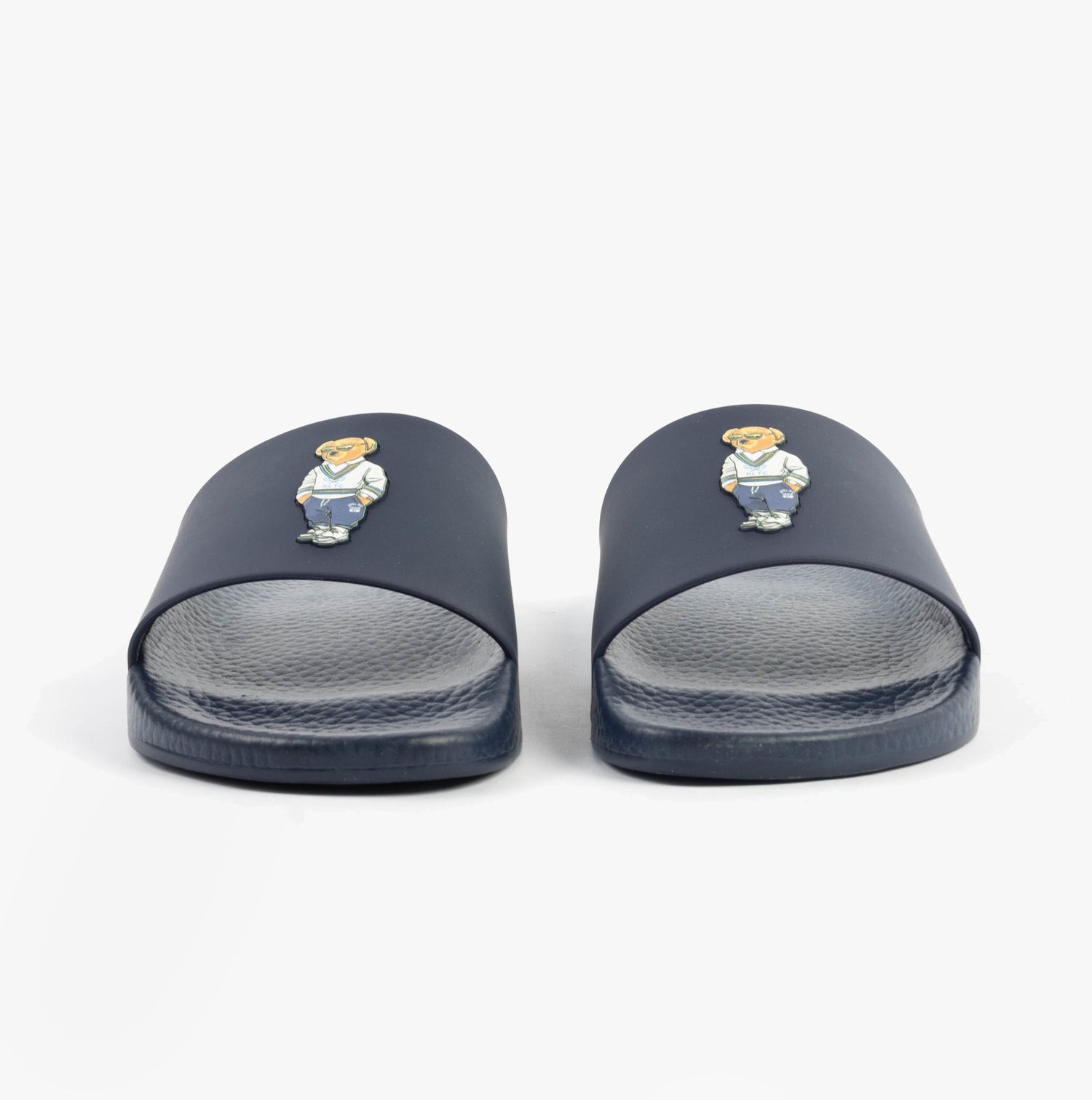 Polo Ralph Lauren POLO SLIDE Mens Sliders Heritage Bear Navy