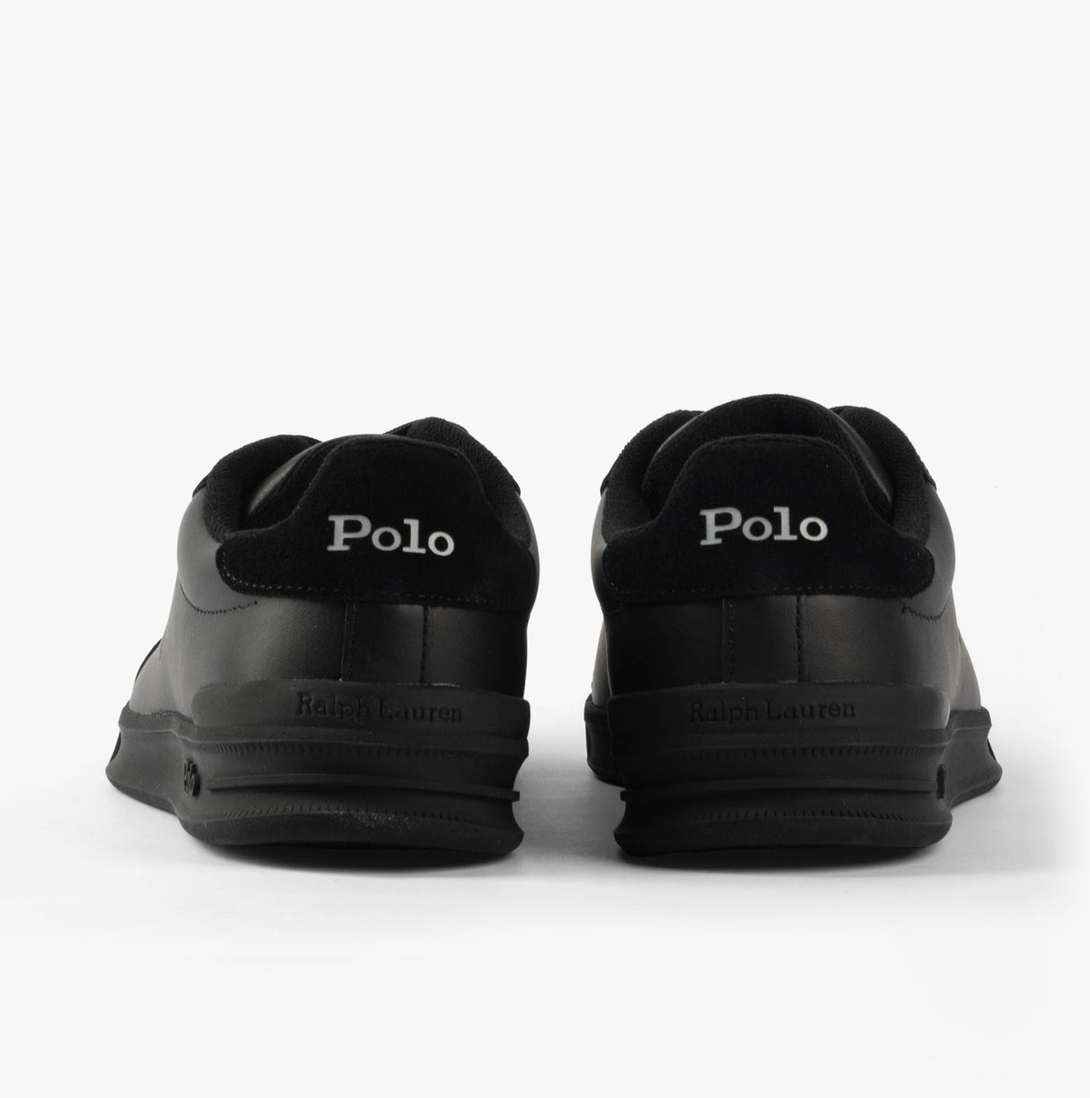 Polo Ralph Lauren HERITAGE COURT II Mens Trainers Black/Soft Grey