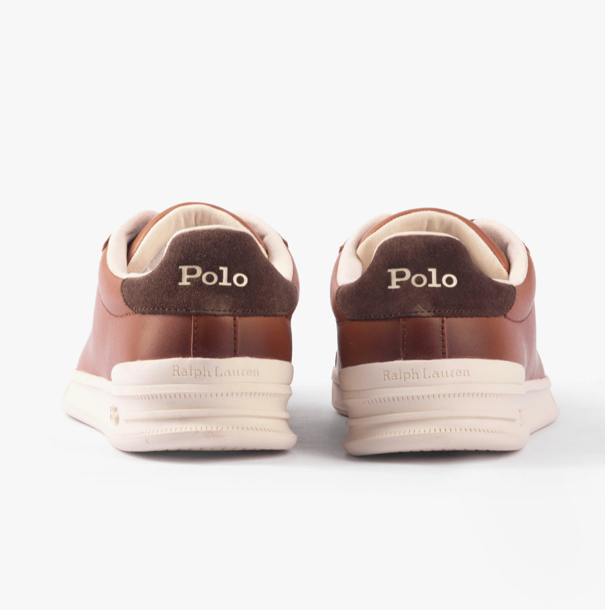 Polo Ralph Lauren HERITAGE COURT II Mens Trainers Tan/Ecru