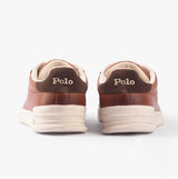 Polo Ralph Lauren HERITAGE COURT II Mens Trainers Tan/Ecru