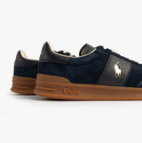 Polo Ralph Lauren Heritage Aera Mens Lace Up Suede Trainer Navy