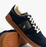 Polo Ralph Lauren Heritage Aera Mens Lace Up Suede Trainer Navy