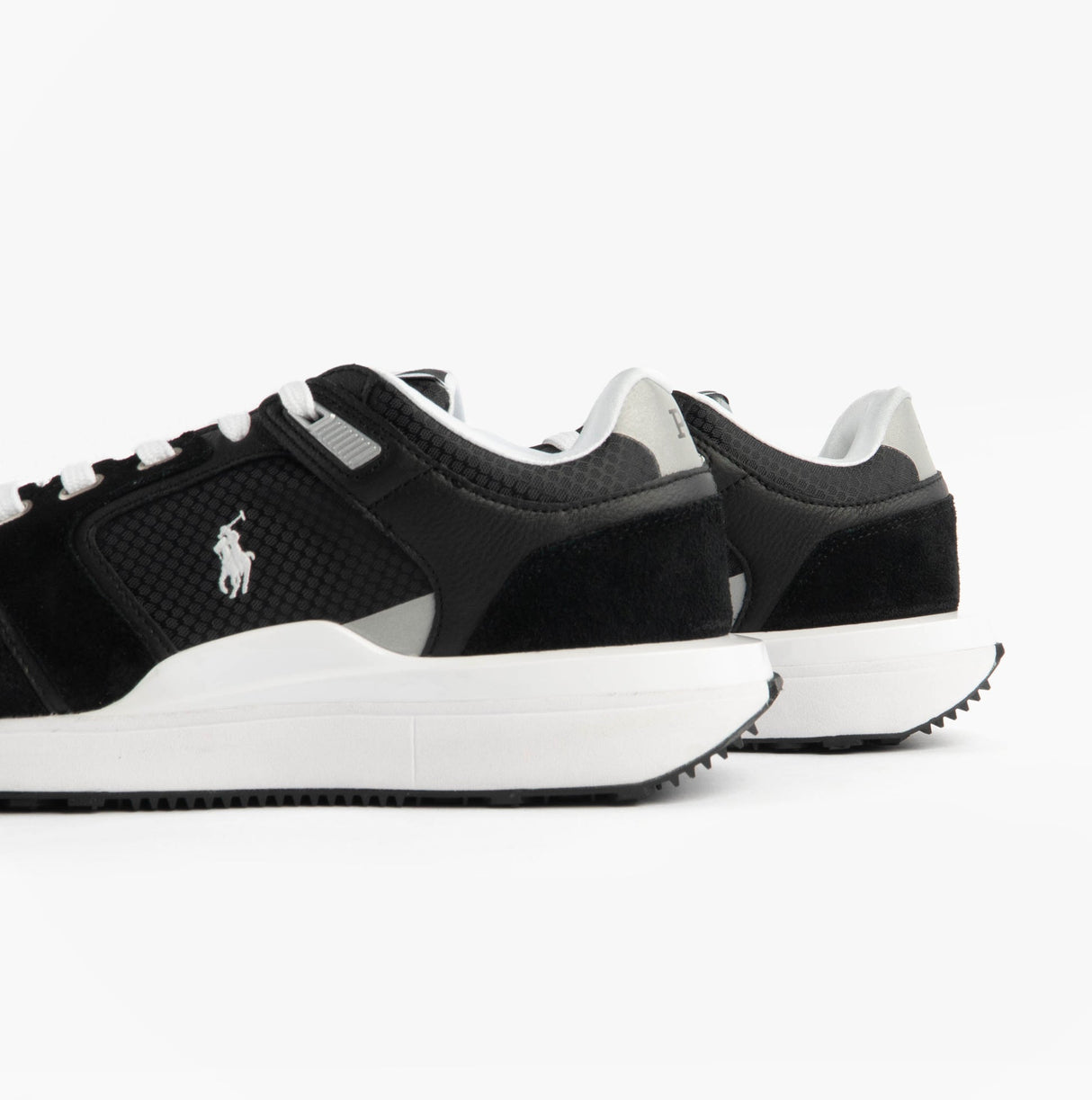 Polo Ralph Lauren Train 89 V2 Mens Suede Panelled Trainer Black/White