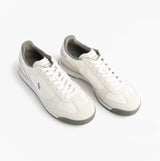Polo Ralph Lauren Mens Varick Suede & Oxford Lace Up Trainer White