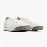 Polo Ralph Lauren Mens Varick Suede & Oxford Lace Up Trainer White