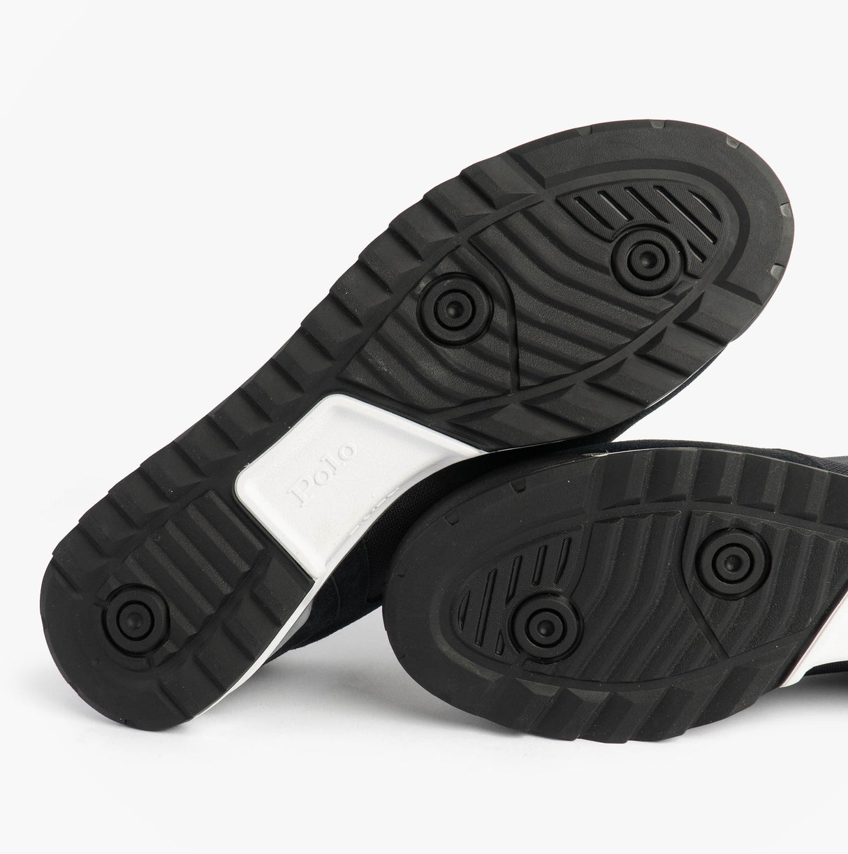 Polo Ralph Lauren Mens Varick Suede & Oxford Lace Up Trainer Black