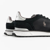 Polo Ralph Lauren Mens Varick Suede & Oxford Lace Up Trainer Black