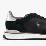 Polo Ralph Lauren Mens Varick Suede & Oxford Lace Up Trainer Black