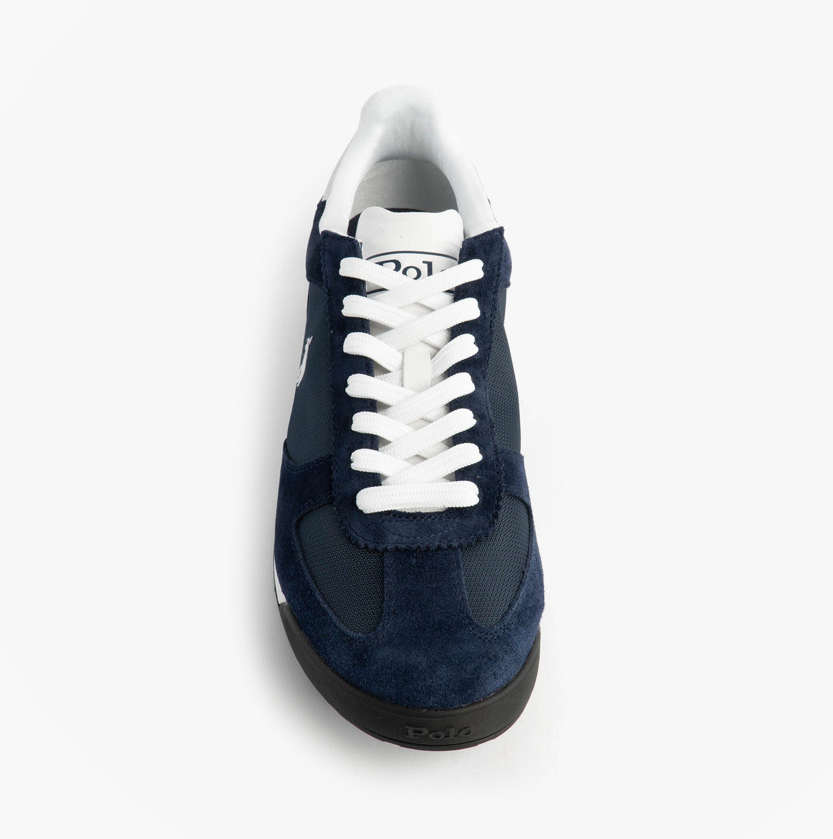 Polo Ralph Lauren Mens Varick Suede & Oxford Lace Up Trainer Navy