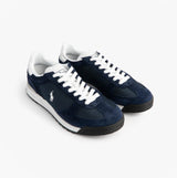 Polo Ralph Lauren Mens Varick Suede & Oxford Lace Up Trainer Navy