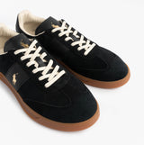 Polo Ralph Lauren Heritage Aera Mens Lace Up Suede Trainer Black