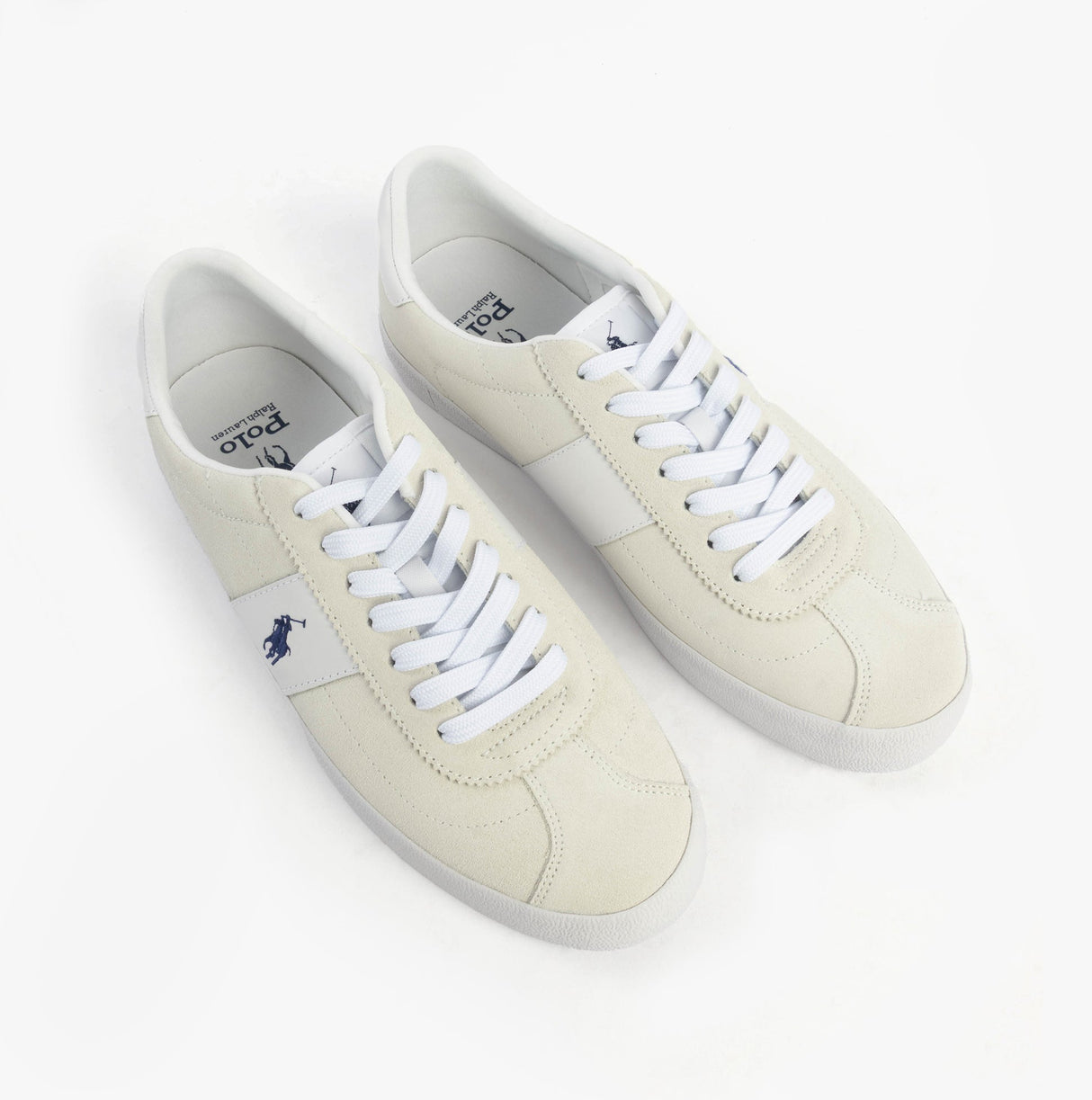 Polo Ralph Lauren COURT VLC Mens Trainers Bianco