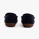 Polo Ralph Lauren BRENAN BEAR Mens Moccasin Slippers Navy Suede