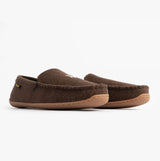 Polo Ralph Lauren BRENAN WOOL Mens Dress Shoe Slippers Brown/Cream