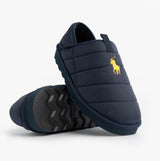 Polo Ralph Lauren EVERETT Mens Full Slippers Navy/Gold