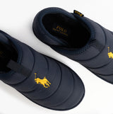 Polo Ralph Lauren EVERETT Mens Full Slippers Navy/Gold