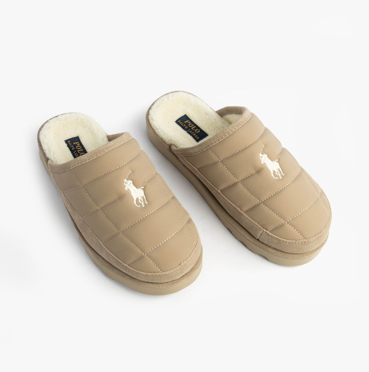 Polo Ralph Lauren READ SCFF II Mens Mule Slippers Milkshake/Cream