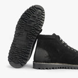 Popps 1961 MOD Mens Suede Monkey Boots Black