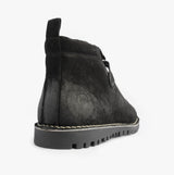 Popps 1961 MOD Mens Suede Monkey Boots Black