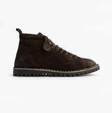 Popps 1961 MOD Mens Suede Monkey Boots Brown
