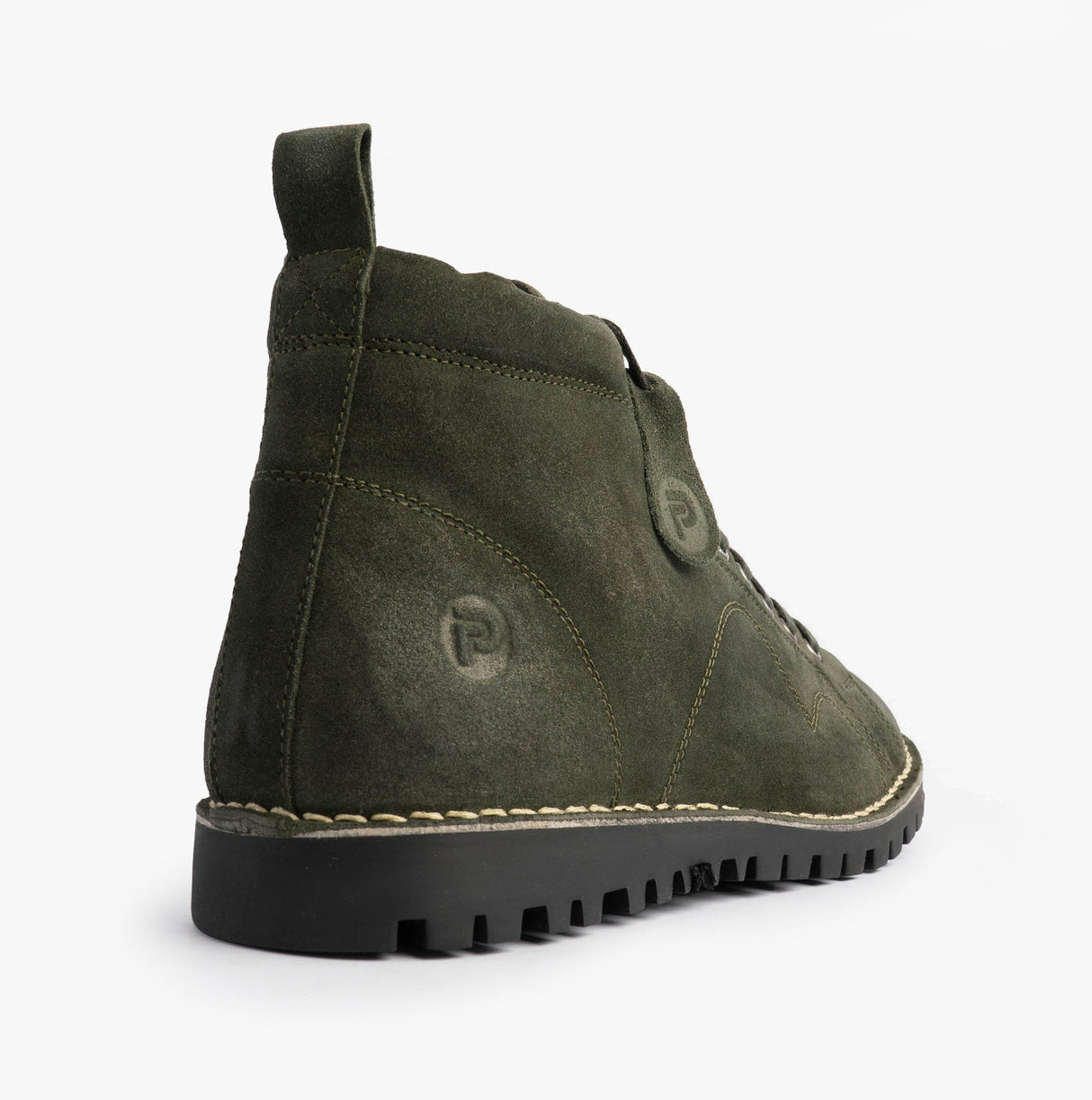 Popps 1961 MOD Mens Suede Monkey Boots Green
