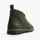 Popps 1961 MOD Mens Suede Monkey Boots Green