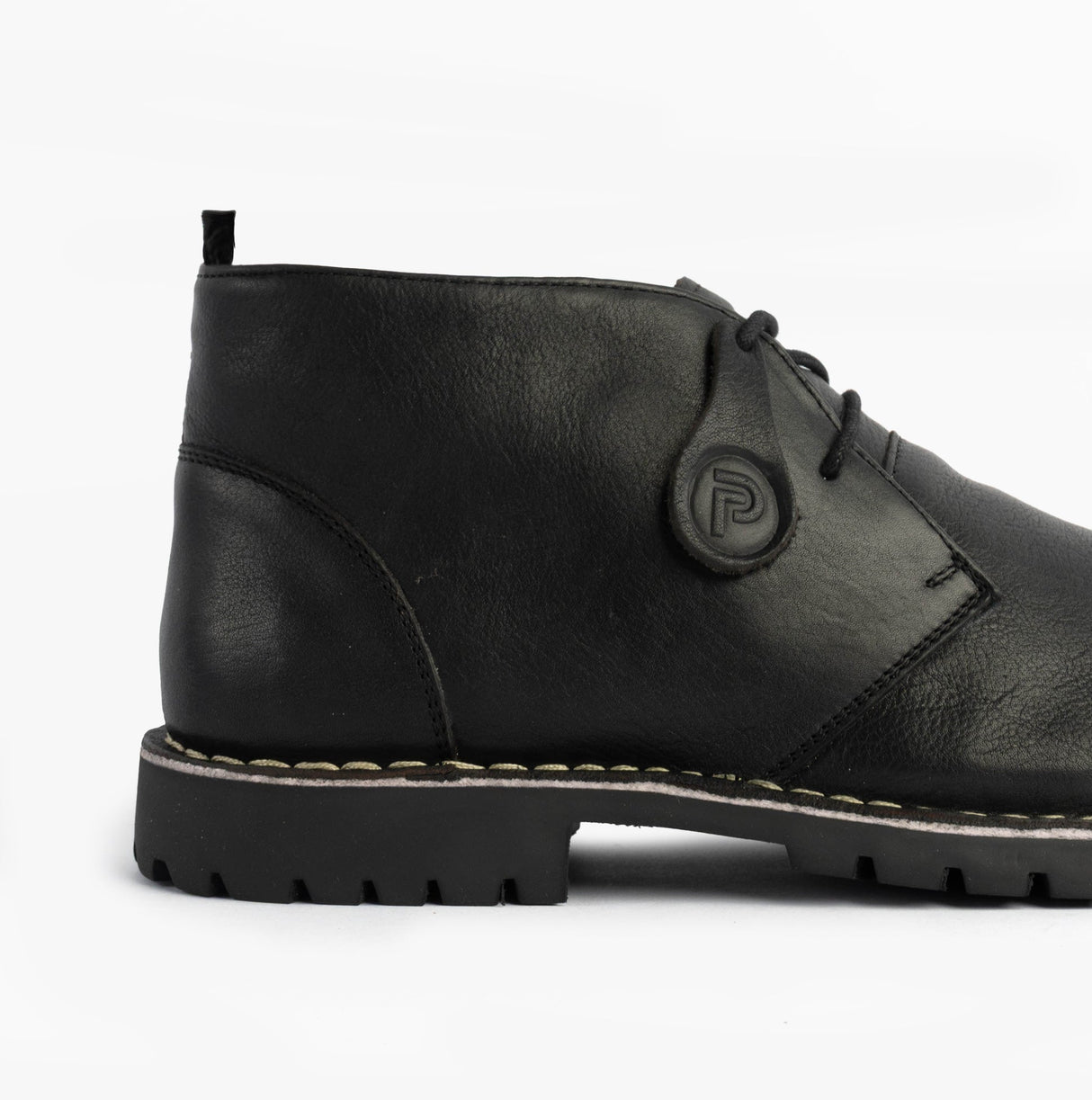 Popps COOPER Mens Desert Boots Black