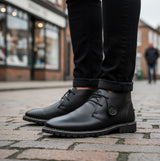 Popps COOPER Mens Desert Boots Black