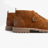 Popps COOPER Mens Desert Boots Cognac