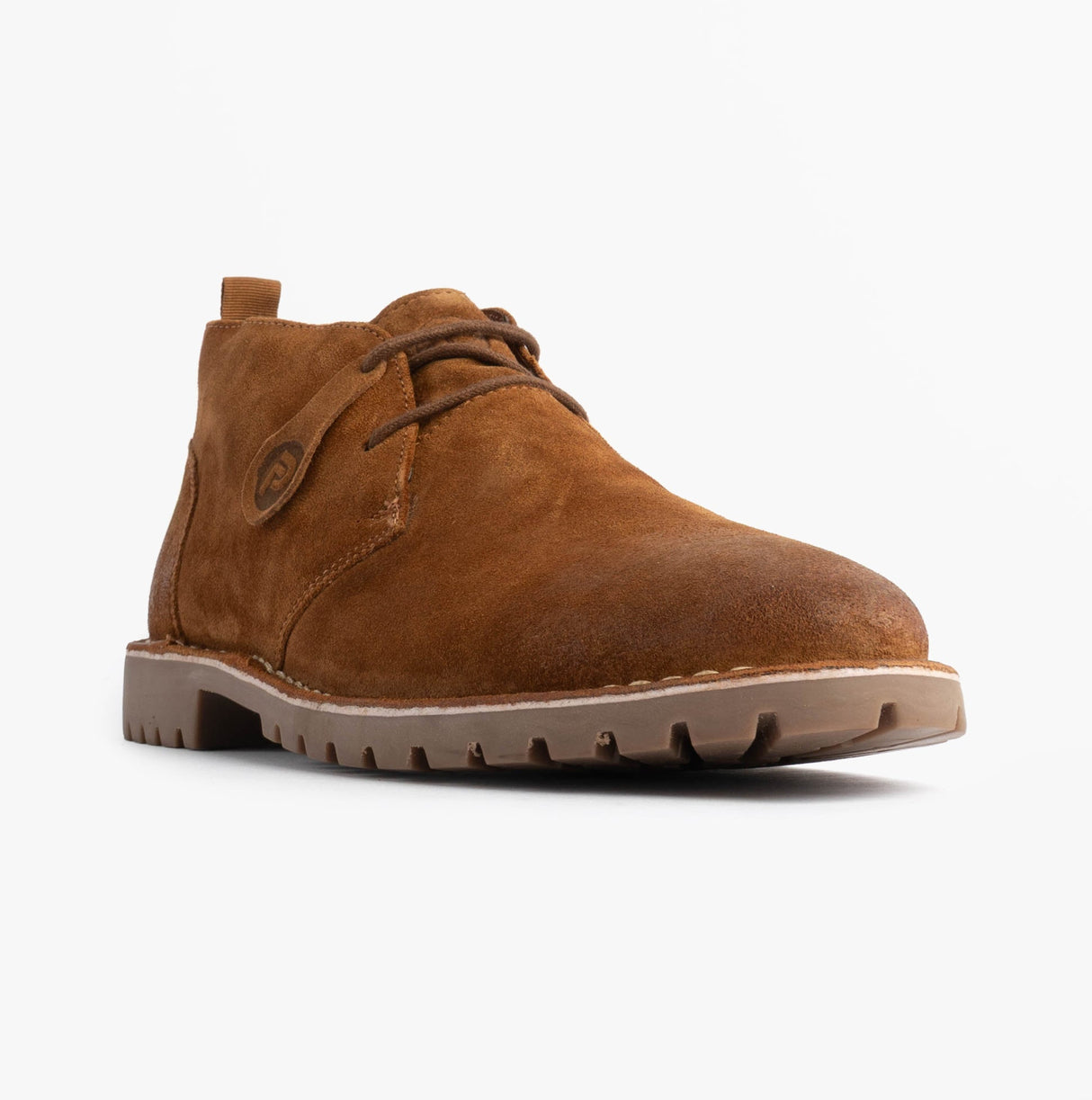 Popps COOPER Mens Desert Boots Cognac