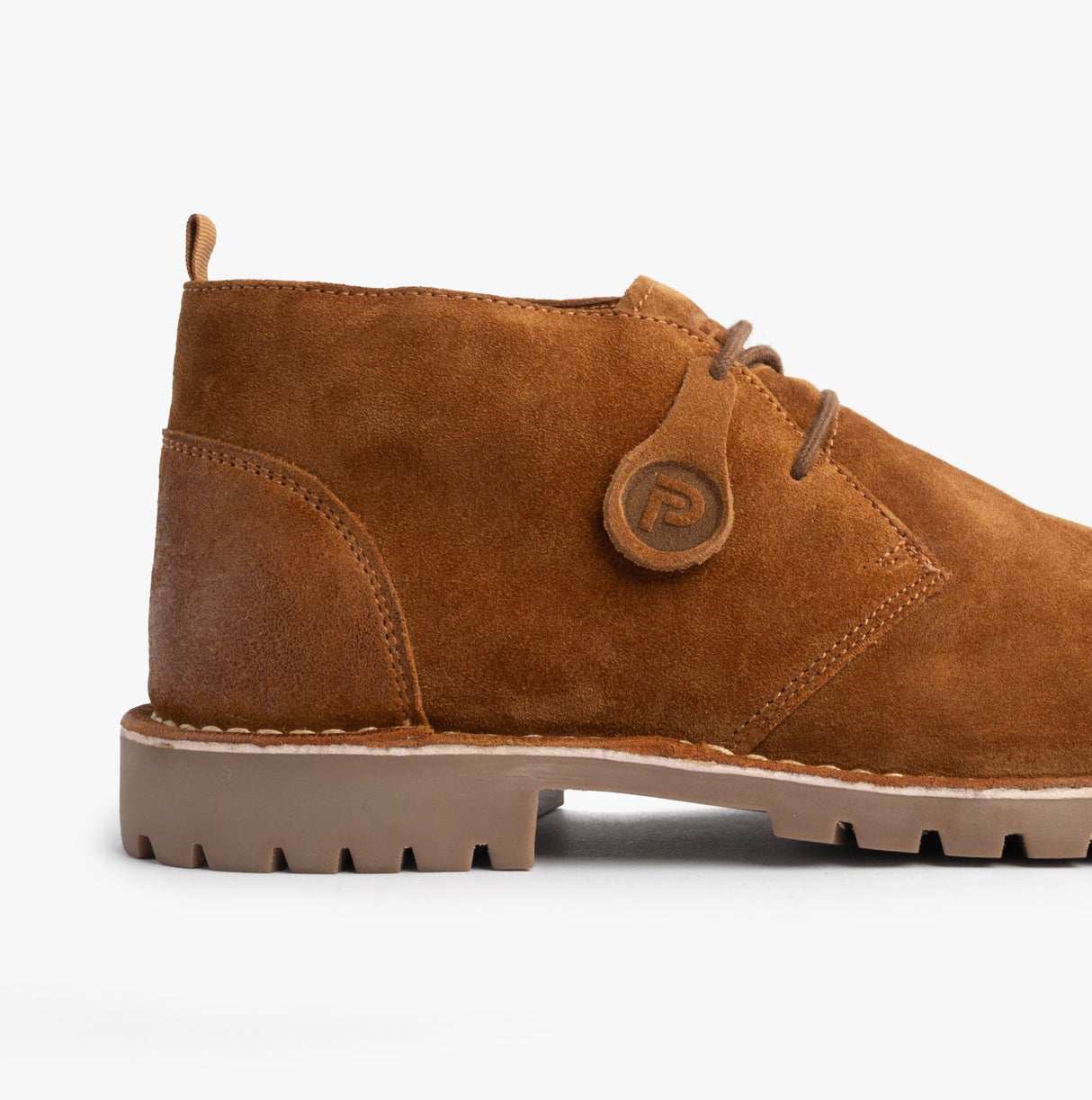 Popps COOPER Mens Desert Boots Cognac