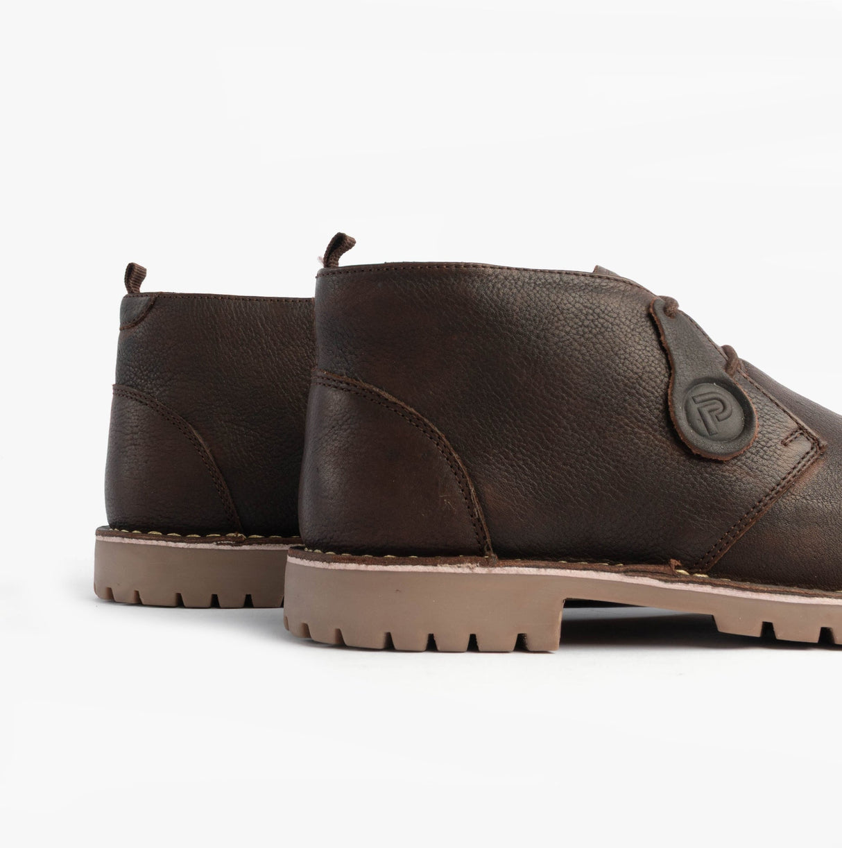 Popps COOPER Mens Desert Boots Dark Brown